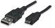 Manhattan 307178 1.8m Regular USB 2.0 to micro USB Cable (307178)