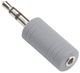 Bandridge BAP442 Конвертор 3.5mm Мъжки в 2.5mm Женски Сив 1 Брой