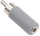 Bandridge BAP113 RCA Male to 3.5mm Female Converter White 1 Piece