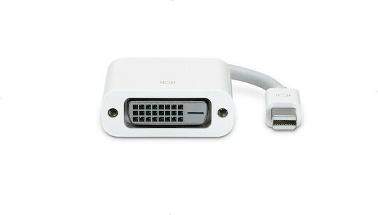Apple MB570 Μετατροπέας mini DisplayPort male σε DVI-D female Λευκό 1τμχ