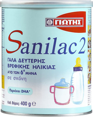 Γιώτης Milk Formula Sanilac 2 for 6m+ 400gr