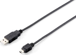 Equip 128521 USB 2.0 USB-A male σε mini USB-A male 1.8m