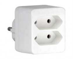 HGI T-Shaped Wall Plug 2 Sockets HGI T-Shaped Wall Plug 2 Sockets