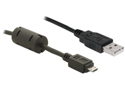 DeLock 82299 82299 Regular USB 2.0 σε micro USB 1m Μαύρο