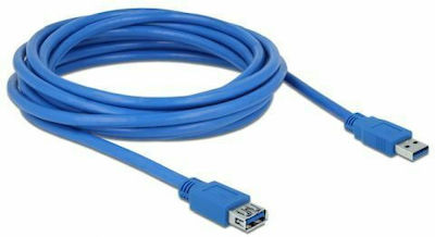 DeLock 5m USB 3.0 Cable A-Male to A-Female Blue (82541)