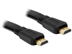 DeLock HDMI 1.4 Flat HDMI male - HDMI male 3m Μαύρο (82671)