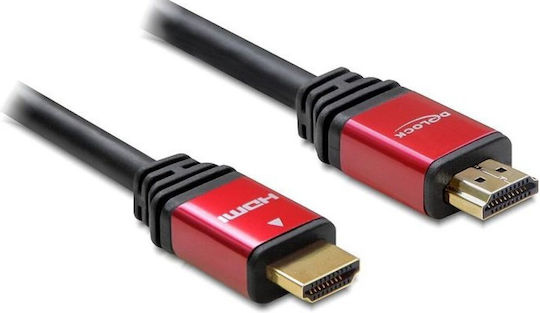 DeLock HDMI 1.4 Hochgeschwindigkeits 1080p 120Hz Kabel HDMI-Stecker - HDMI-Stecker 2m Rotes