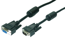 LogiLink VGA male to VGA female Black 1.8m Cable (CV0004)