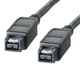 Roline Firewire Cable 9-pin male - 9-pin male 1.8m