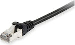 Equip S/FTP Cat.6 Ethernet Network Cable 10m Black 1pcs (605596)