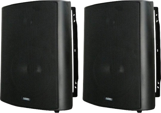 Audien Passive Wall-mounted Speakers 75W BT-808 (Pair) 37.5x23.5x28cm Black