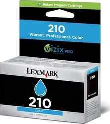 Lexmark 210 Original InkJet Printer Ink Cyan (14L0086E)