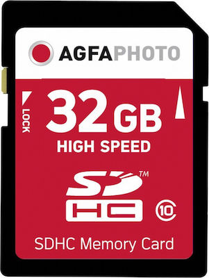 AgfaPhoto SDHC 32GB Class 10 U1 V10 UHS-I