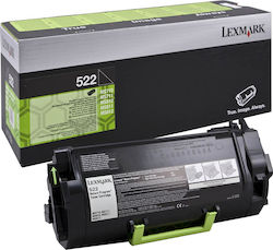 Lexmark 522 Toner Kit tambur imprimantă laser Negru Program de returnare 6000 Pagini printate (52D2000)
