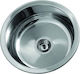 Gloria Deep Line 18-1105 Drop-In Sink Inox Satin W45xD45cm Silver