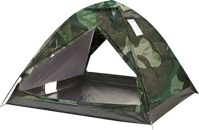 Campus Summer Camping Tent Igloo Khaki for 4 People 210x210x150cm