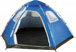 Panda Hexagon V Automatisch Sommer Campingzelt Iglu Blau für 4 Personen 240x305x140cm