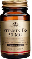 Solgar Vitamin B6 Vitamin 50mg 100 tabs