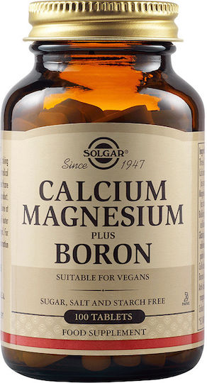 Solgar Calcium Magnesium Plus Boron 100 ταμπλέτες