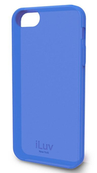 iLuv Umschlag Rückseite Silikon Blau (iPhone 5/5s/SE) ICA7T306BLU