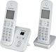 Panasonic KX-TG6822 Ασύρματο Τηλέφωνο Duo με Aν...