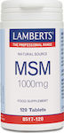 Lamberts Msm Συμπλήρωμα για την Υγεία των Αρθρώσεων 1000mg 120 ταμπλέτες