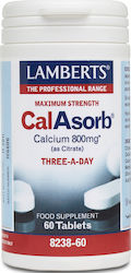 Lamberts CalAsorb 800mg с Витамин D3 60 Таблетки
