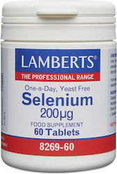 Lamberts Selenium 200mg 60 Registerkarten Lamberts Selenium 200mg 60 Registerkarten