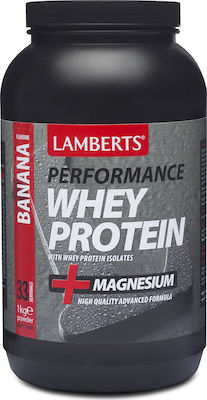 Lamberts Performance Whey Protein & Magnesium Whey Protein with Flavor Banana 1kg