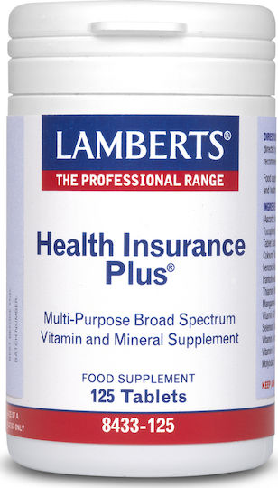 Lamberts Health Insurance Plus Multivitamin for Energy 125 tabs