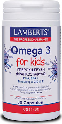 Lamberts Omega 3 For Kids Berry Bursts Fish Oil Suitable for Children 30 caps Gooseberry