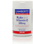 Lamberts Rutin and Vitamin C Βιταμίνη για Ενέργεια & Ανοσοποιητικό 500mg 90 ταμπλέτες