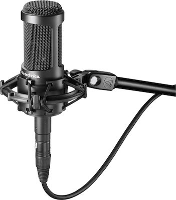 Audio Technica Condenser XLR Microphone AT2050 Shock Mounted/Clip On for Voice