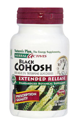 Nature's Plus Herbal Actives Black Cohosh Extended Release Supliment pentru Menopauză 30 file