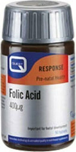 Quest Folic Acid Витамин за здравето на Нервната система 400mcg 90 Таблетки