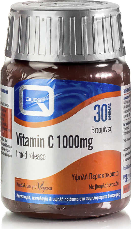 Quest Vitamin C Timed Release 1000mg 30 ταμπλέτες Skroutz.gr