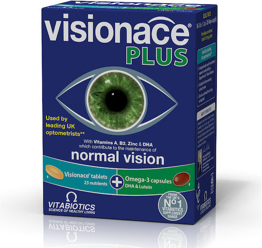 Vitabiotics Visionace Plus Special Food Supplement 28 Tablets 28 Capsules