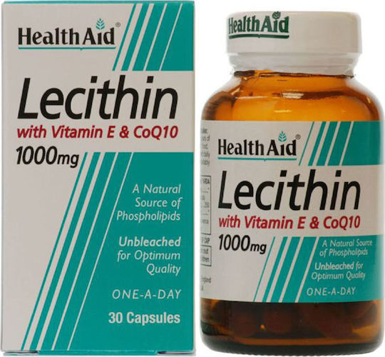 Health Aid Lecithin with Vitamin E & Q10 1000mg 30 κάψουλες