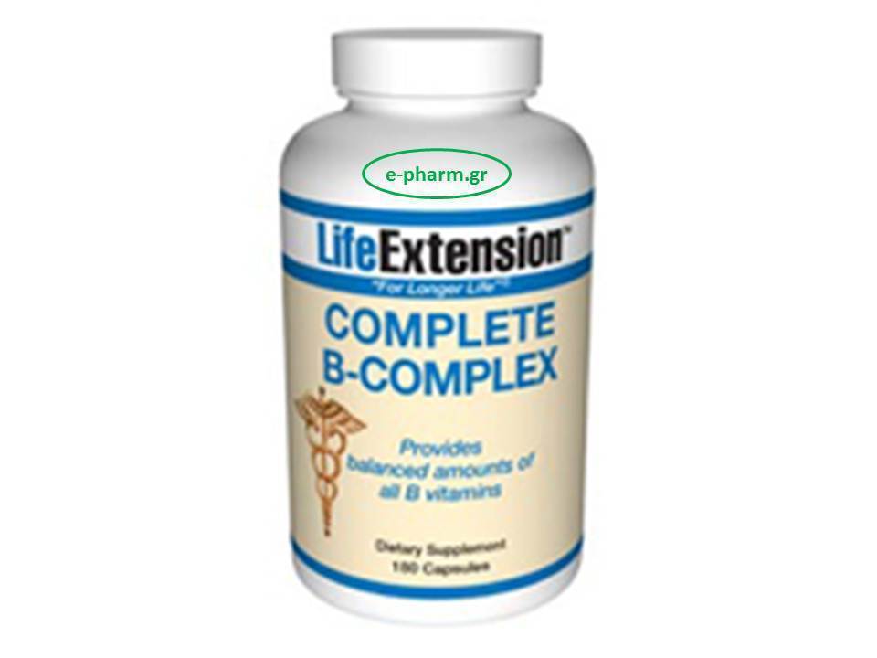 Life Extension Complete B Complex 180 κάψουλες Skroutz.gr