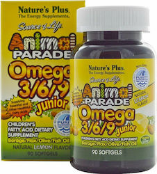 Nature's Plus Source Of Life Animal Parade Omega 3 6 9 Junior 90 μαλακές κάψουλες Λεμόνι