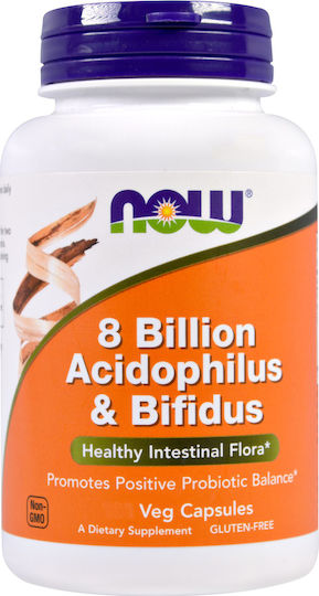 Now Foods 8 Billion Acidophilus & Bifidus Probiotice 60 capsule veget