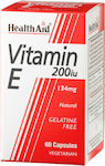 Health Aid Vitamin E Βιταμίνη για Αντιοξειδωτικό 200iu 134mg 60 φυτικές κάψουλες