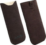 Krusell Visby Mobile Pouch Sock & Pouch up to 4.7" Brown