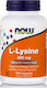 Now Foods L-Lysine 500mg 100 φυτικές κάψουλες