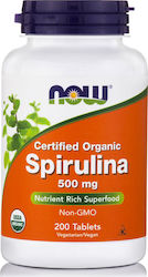 Now Foods Spirulina 500mg 200 ταμπλέτες