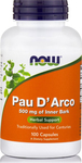 Now Foods Pau D' Arco 500mg 100 κάψουλες