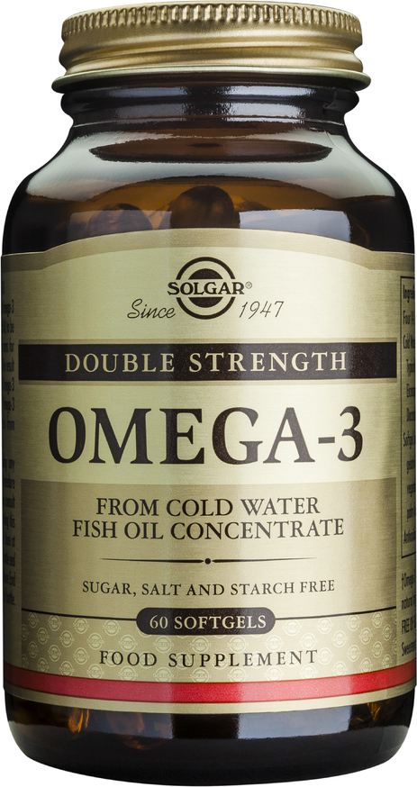  Solgar Double Strength Omega 3 700 mg - 60 cápsulas