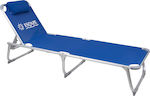 Escape Foldable Aluminum Beach Sunbed Blue with Pillow 188x59.6x30cm