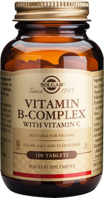 Solgar B-Complex with Vitamin C 100 ταμπλέτες