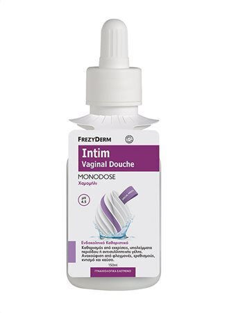 Frezyderm Intim Vaginal Douche Χαμομήλι pH 4.5 Υγρό Καθαρισμού για την Ευαίσθητη Περιοχή με Χαμομήλι & Πρεβιοτικά 150ml